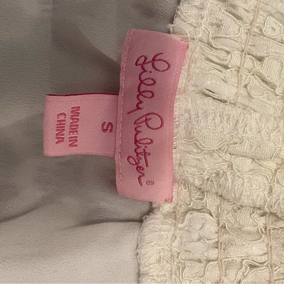 Lilly Pulitzer Cream Lace Off-Shoulder Dress - Picture 3 of 4